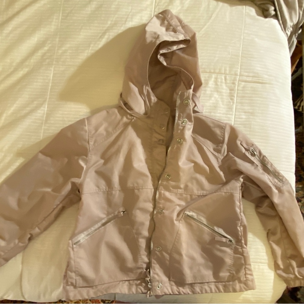 Free People We The Free Hooded Rain Jacket in Light Purple